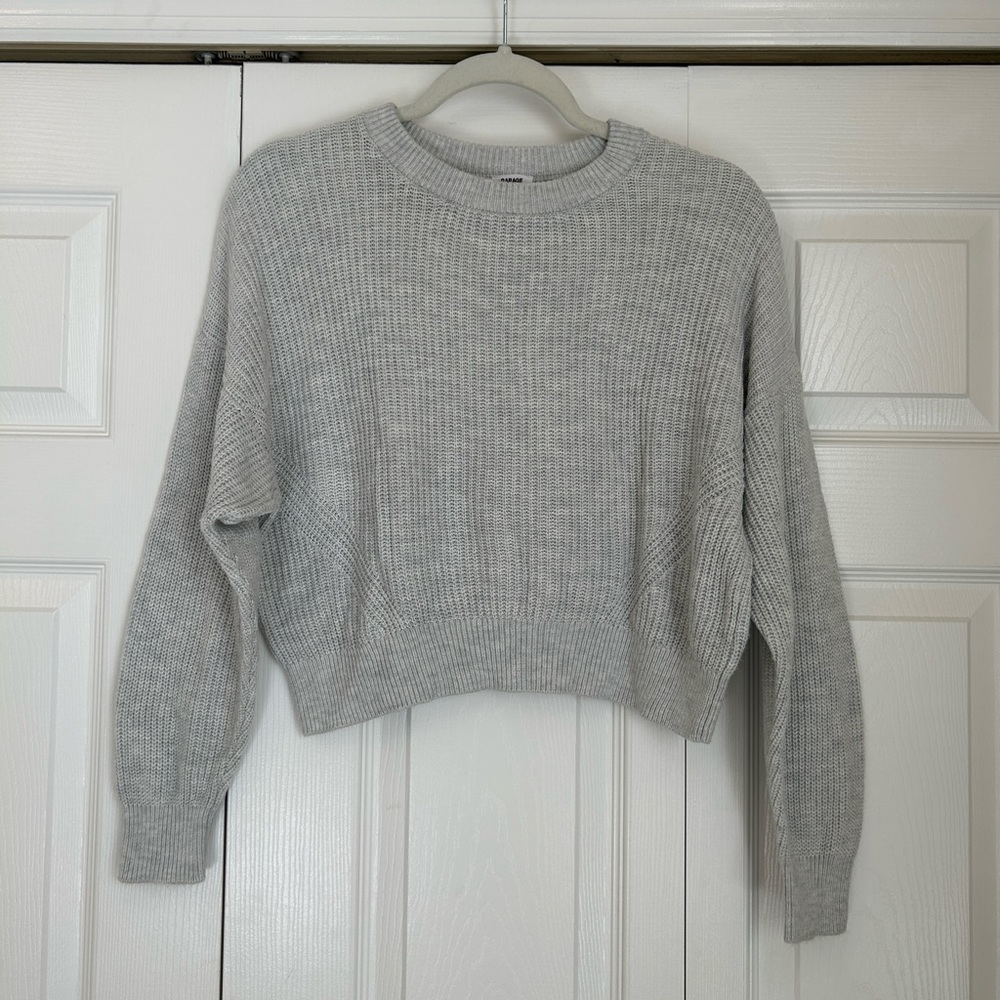 Garage grey crop sweater